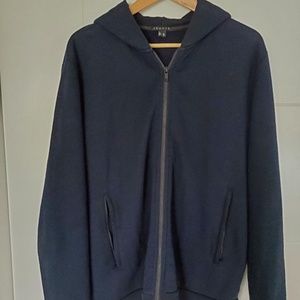 Theory zippered navy hoodie